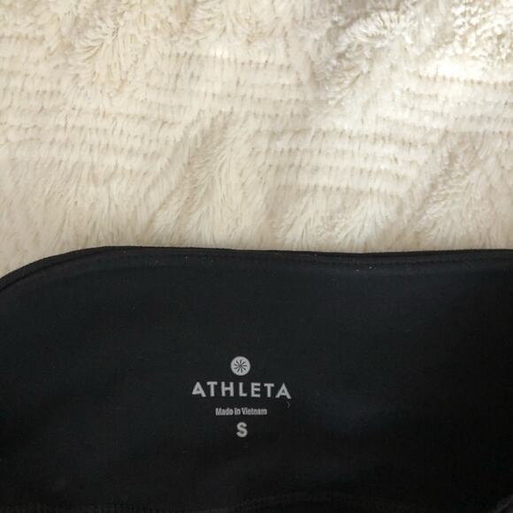 Athleta Mantra Mesh Capri Leggings in Black - Picture 5 of 8